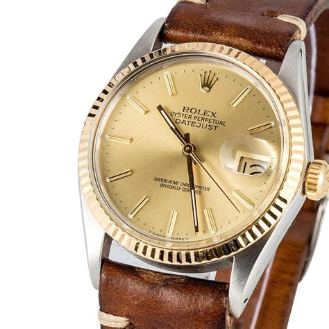 rolex leather wrist watch|leather bands for rolex watches.